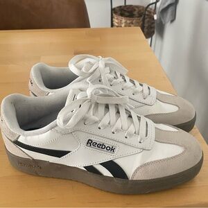 Reebok Women's White and Black Sneakers
